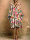 Women's Floral Print Casual Pocket Dress