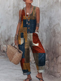 Women's Floral Print Casual Jumpsuit