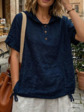 Women's Casual Linen Short-sleeve Shirt