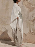 Women's Minimalist Irregular Cut Cotton And Linen Set