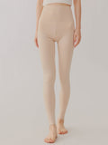 Women Winter Warm Pure Color High-Waist Leggings