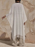 Women's Minimalist Irregular Cut Cotton And Linen Set
