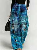 Colorful Graffiti Decorative Patterns Women's Casual Denim Pants