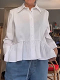 Casual High-low Cotton Shirt