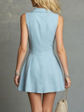 Women's Solid-color Elegant & Casual Sleeveless A-line Dress