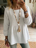 Women's Casual Simple Cotton And Linen Top
