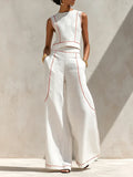 Women's Minimalist And High-end Linen-style Suit
