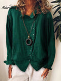 Women's Cotton & LinenCasual LongShirt