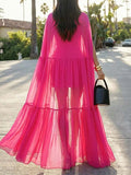 Women's Art Casual Stylish Comfortable Long Shawl Dress