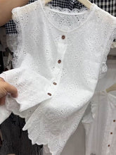 Elegant And Stylish Sleeveless Cotton Top With Embroidered Lace Paneling