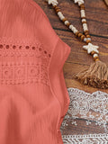 Casual & Elegant Cutout Lace-paneled Dress