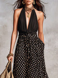 Women's Retro Polka Dot Pattern Art Casual Stylish Comfortable Dress