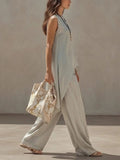 Women's Minimalist High-end Draped Set