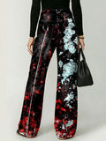 Colorful Graffiti Decorative Patterns Women's Casual Denim Pants