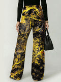 Colorful Graffiti Decorative Patterns Women's Casual Denim Pants
