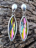 Vintage Horse Eyes Colorful Stone Earrings