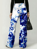 Colorful Graffiti Decorative Patterns Women's Casual Denim Pants