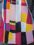 Women's Geometric Pattern Art Stylish Cotton Linen Maxi Dress