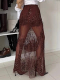 Women's Sparkly Sequin Skirt