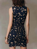 Women's Retro Polka Dot Pattern Art Casual Stylish Short Dress