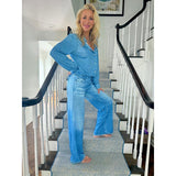 🌙 Denim Dreams Pajama Set â€?Cozy Fit, Soft Denim‐Look Loungewear for All Night Comfort 🌟