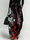 Colorful Graffiti Decorative Patterns Women's Casual Denim Pants