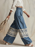 Women's Retro Ethnic Pattern Art Casual Stylish Cotton Linen Pants