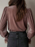 Women's Elegant & Comfortable Vintage Lace-paneled Shirt