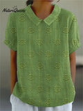 Women's Casual Cotton And Linen Shirt