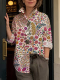 Women's Retro Flowers Casual Shirt