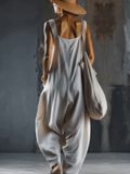 Cozy Loose-fitting Wide-leg Jumpsuit