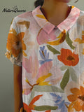 Women's Art Floral Vintage Casual Shirt