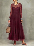 Stylish, Flowy Mesh Dress