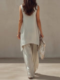 Women's Minimalist High-end Draped Set