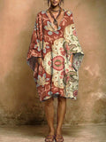 Women's Floral Print Casual Pocket Dress