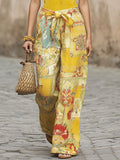 Women's Retro Fashion Art Stylish Casual Top And Pants Cotton Linen Suits